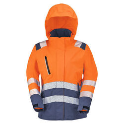 Parka HV femme IRMA orange/marine