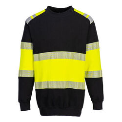 Sweatshirt ignifugé jaune/noir FR716 Sweatshirt ignifugé jaune/noir FR716