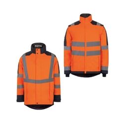 Parka + blouson froid KITA orange/marine