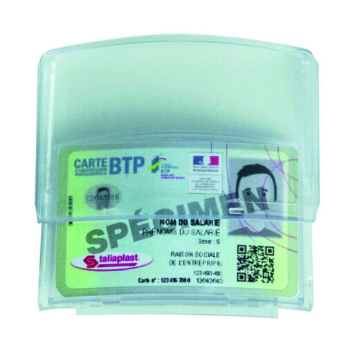 PORTE BADGE ADH&Eacute;SIF POUR CASQUES