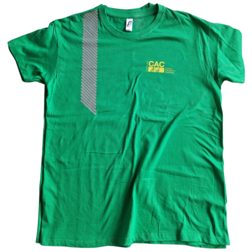 T-shirt IMPERIAL vert prairie avec bandes segment&eacute;es