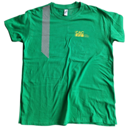 T-shirt IMPERIAL vert prairie avec bandes segment&eacute;es