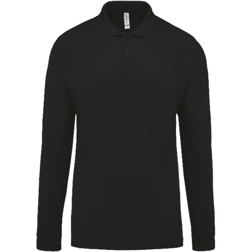 Polo manches longues homme K256 noir