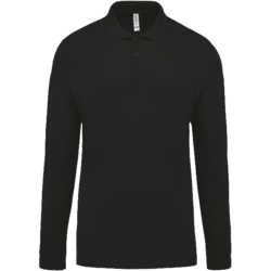 Polo manches longues homme K256 noir Rixheim