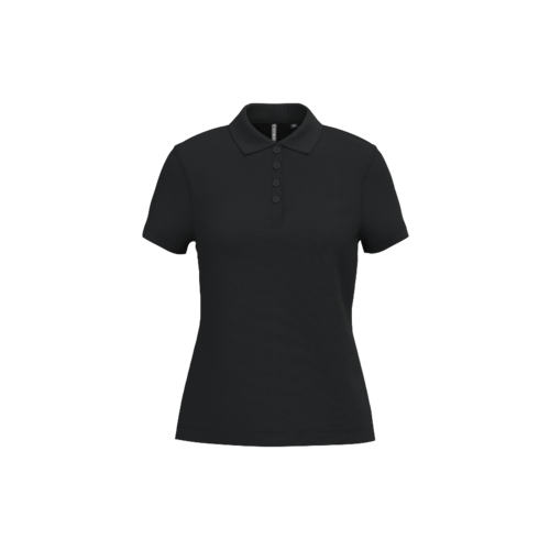 Polo manches courtes femme K255 noir
