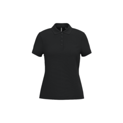 Polo manches courtes femme K255 noir Rixheim