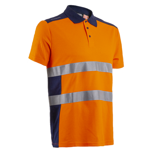 Polo HV manches courtes OKI orange
