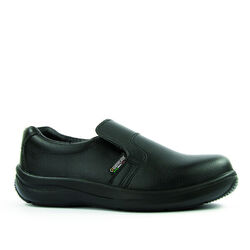 Mocassins de s&eacute;curit&eacute; femme EBANITE S2 SRA NOIR Rixheim