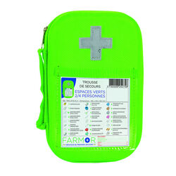 Trousse secours fluo ESPACES VERTS Rixheim