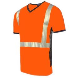 T-shirt HV col V bicolore Rixheim