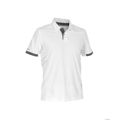 Polo TRAXION 710026 BLANC/GRIS